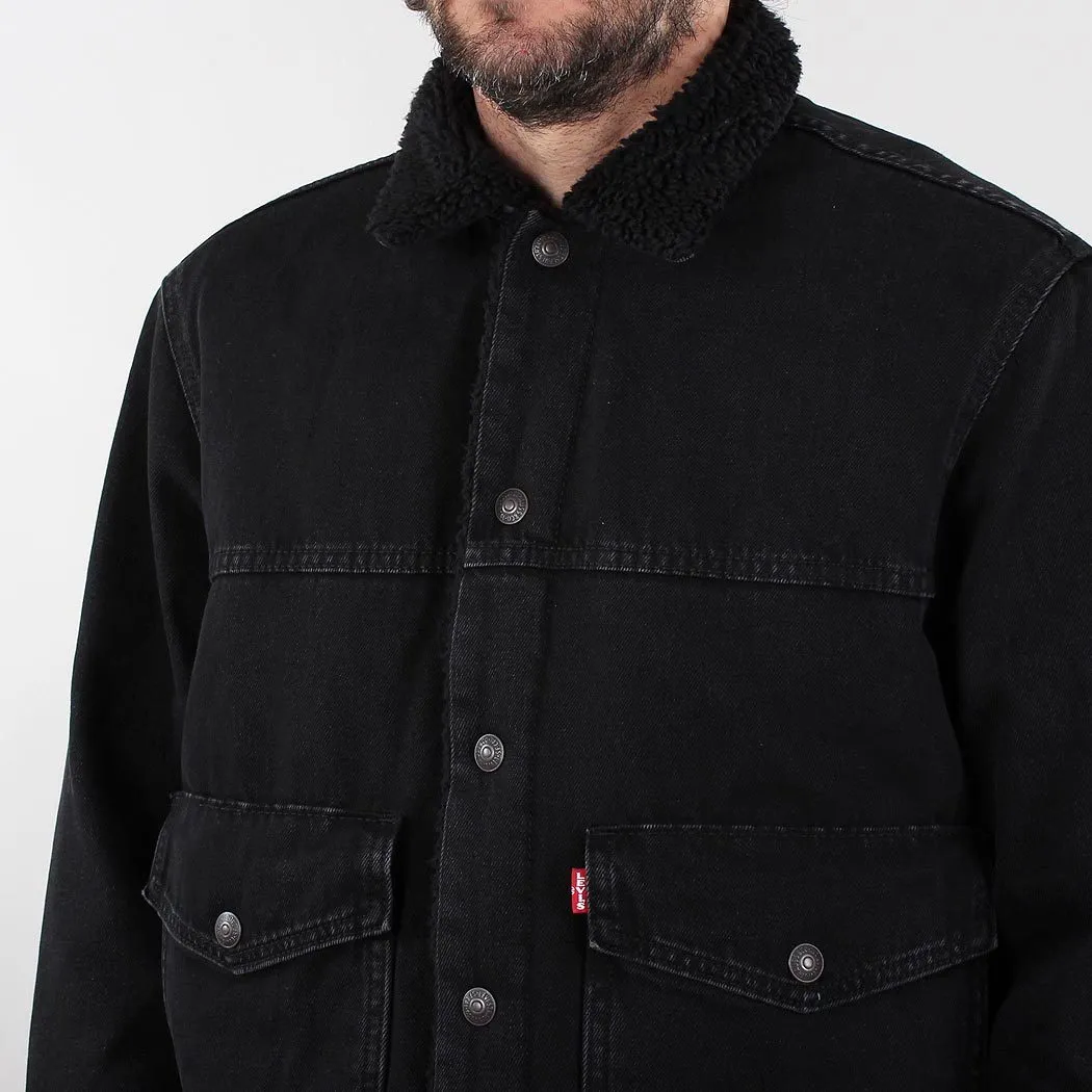 Levis Patch Pocket Sherpa Trucker Jacket