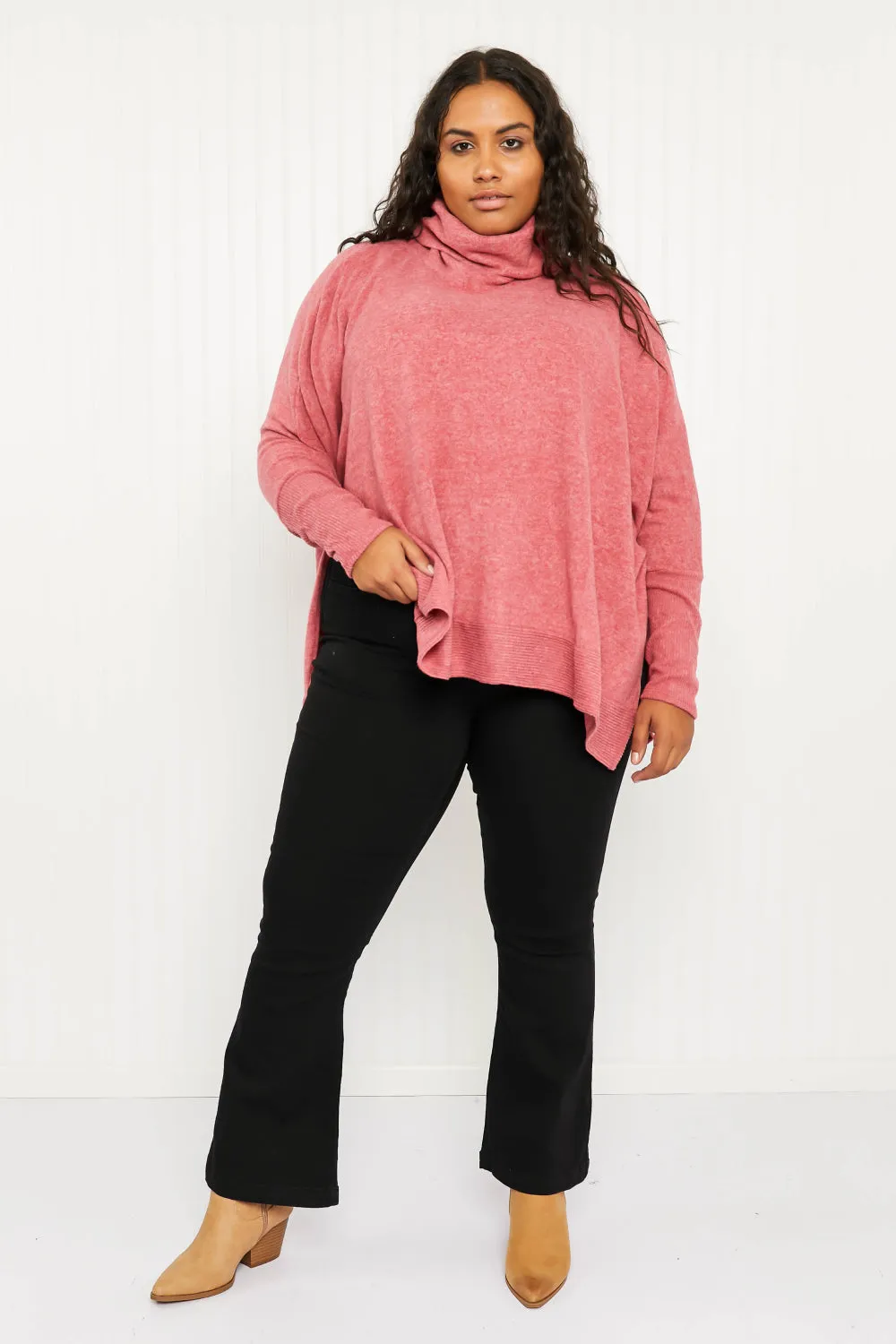 Love and Cuddles Cowl Neck Poncho Sweater