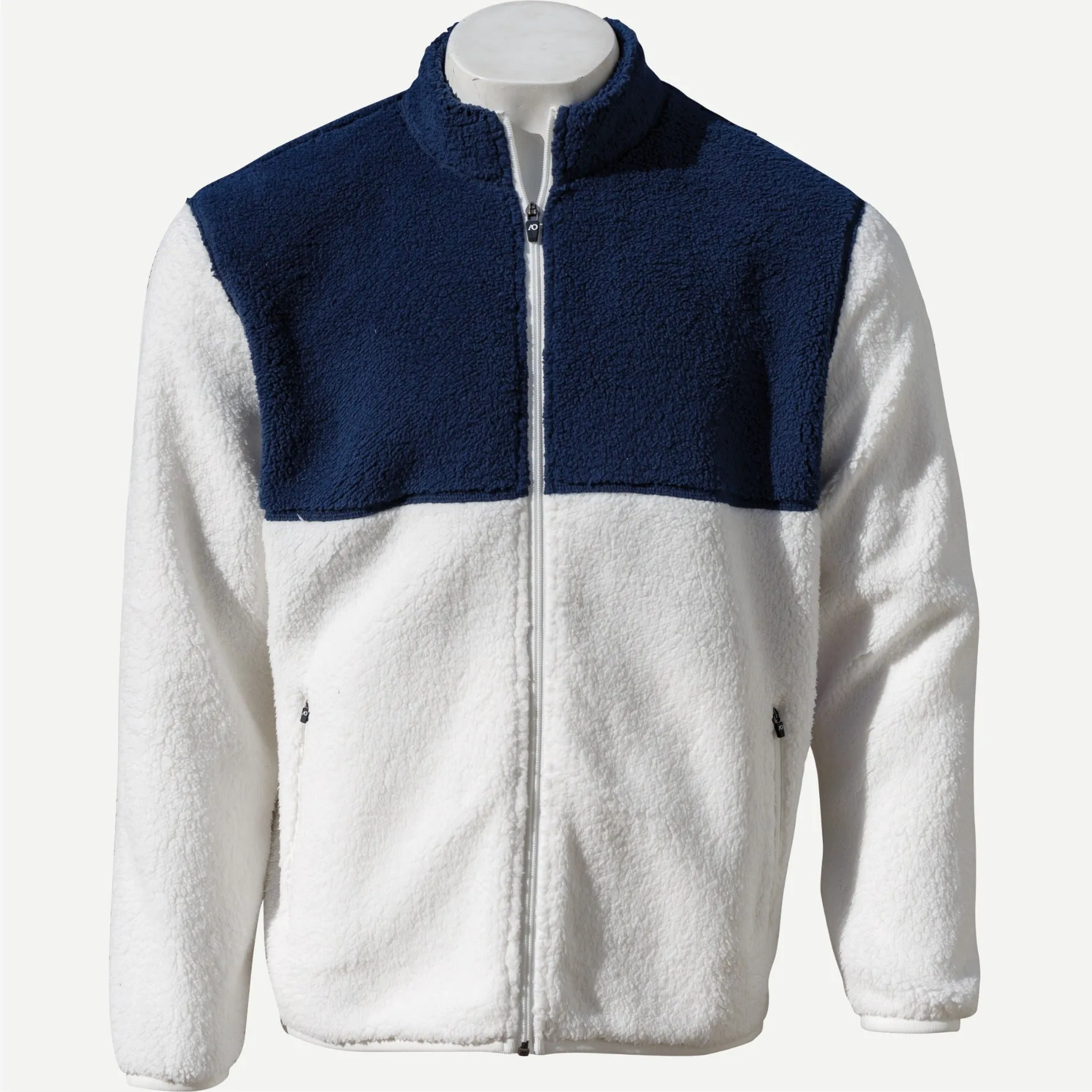 Lux Fleece - White/Navy