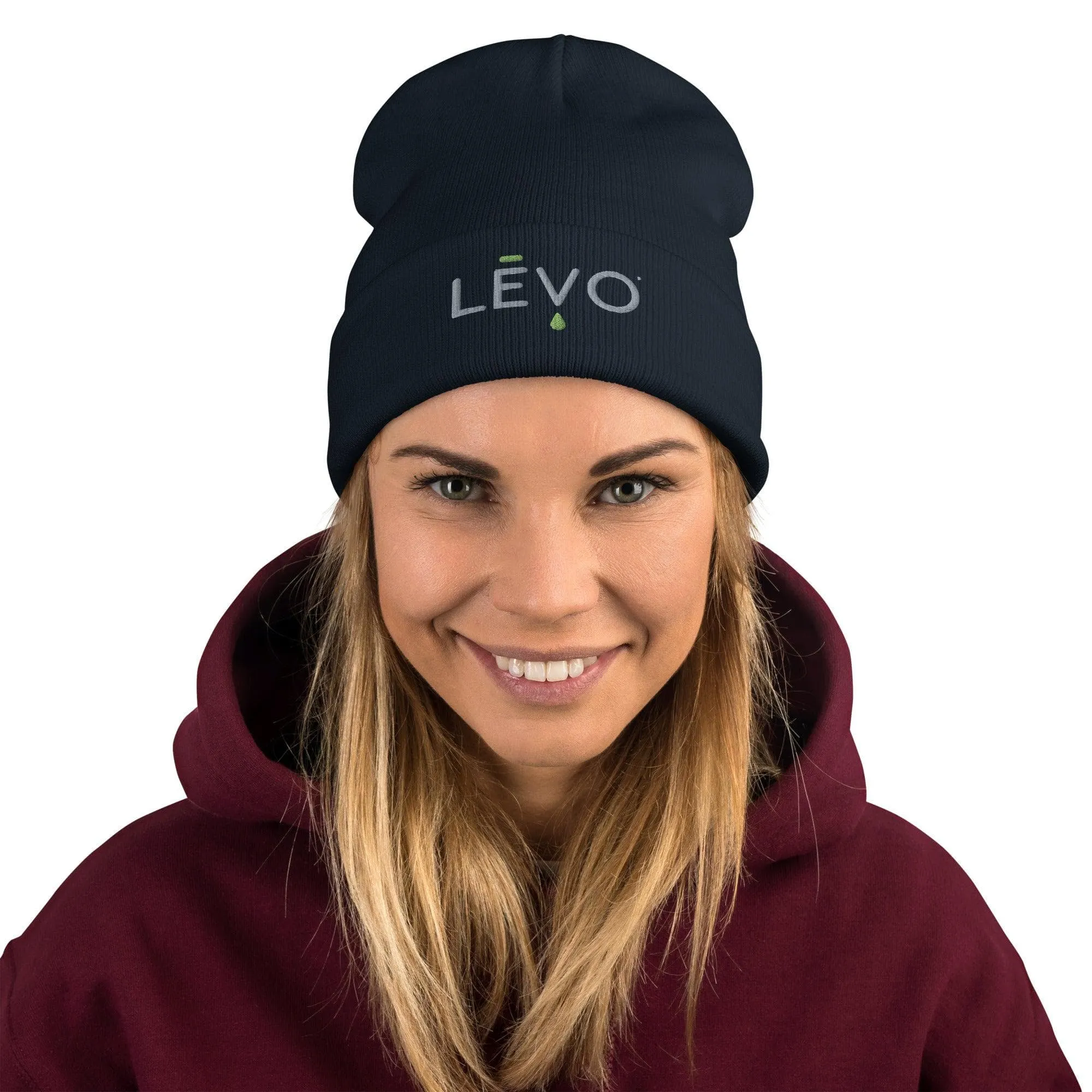 LĒVO Beanie with Embroidered Logo