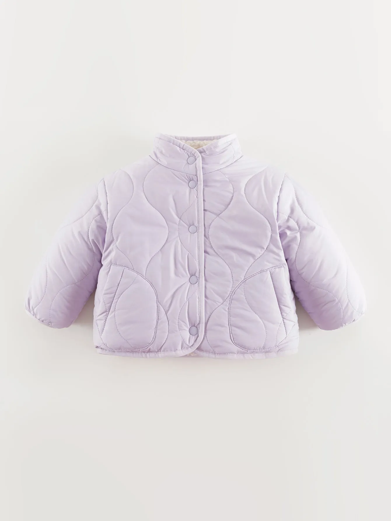 MARC & JANIE Boys Girls Reversible Faux Lambswool Quilted Jacket 241007