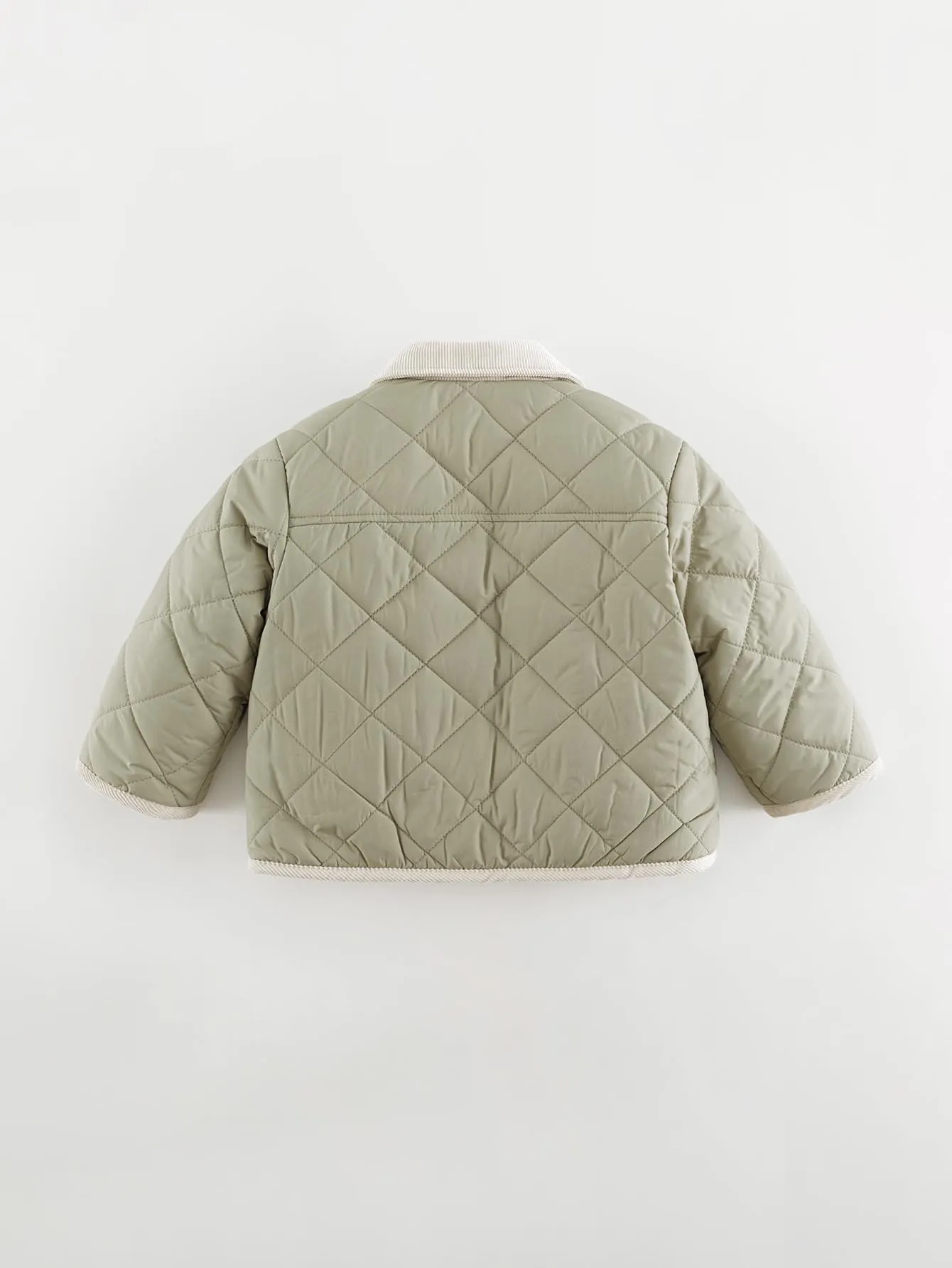 MARC & JANIE Boys Loose Diamond Lapel Quilted Jacket 241031