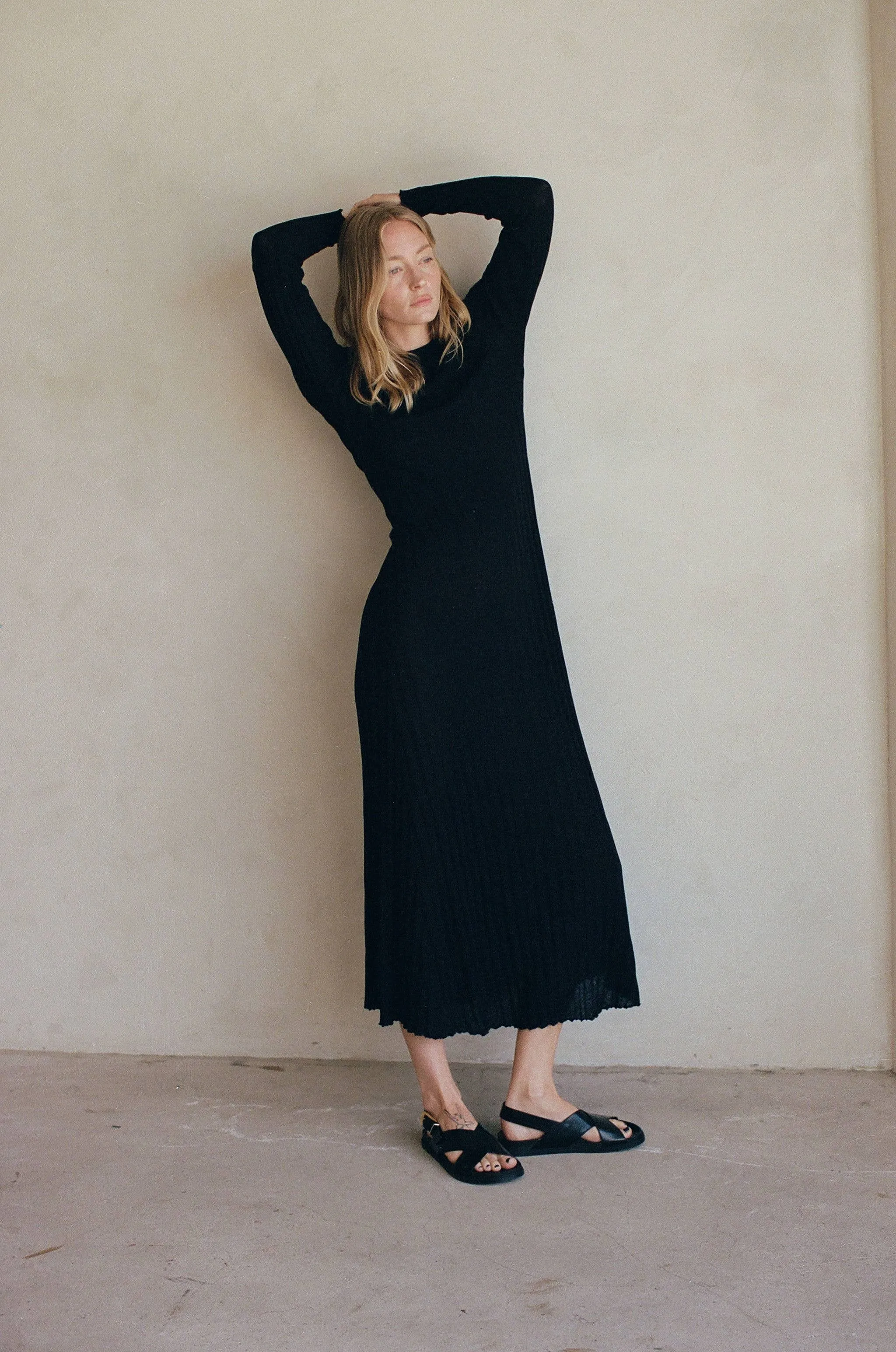 Mari Knit Dress - Black