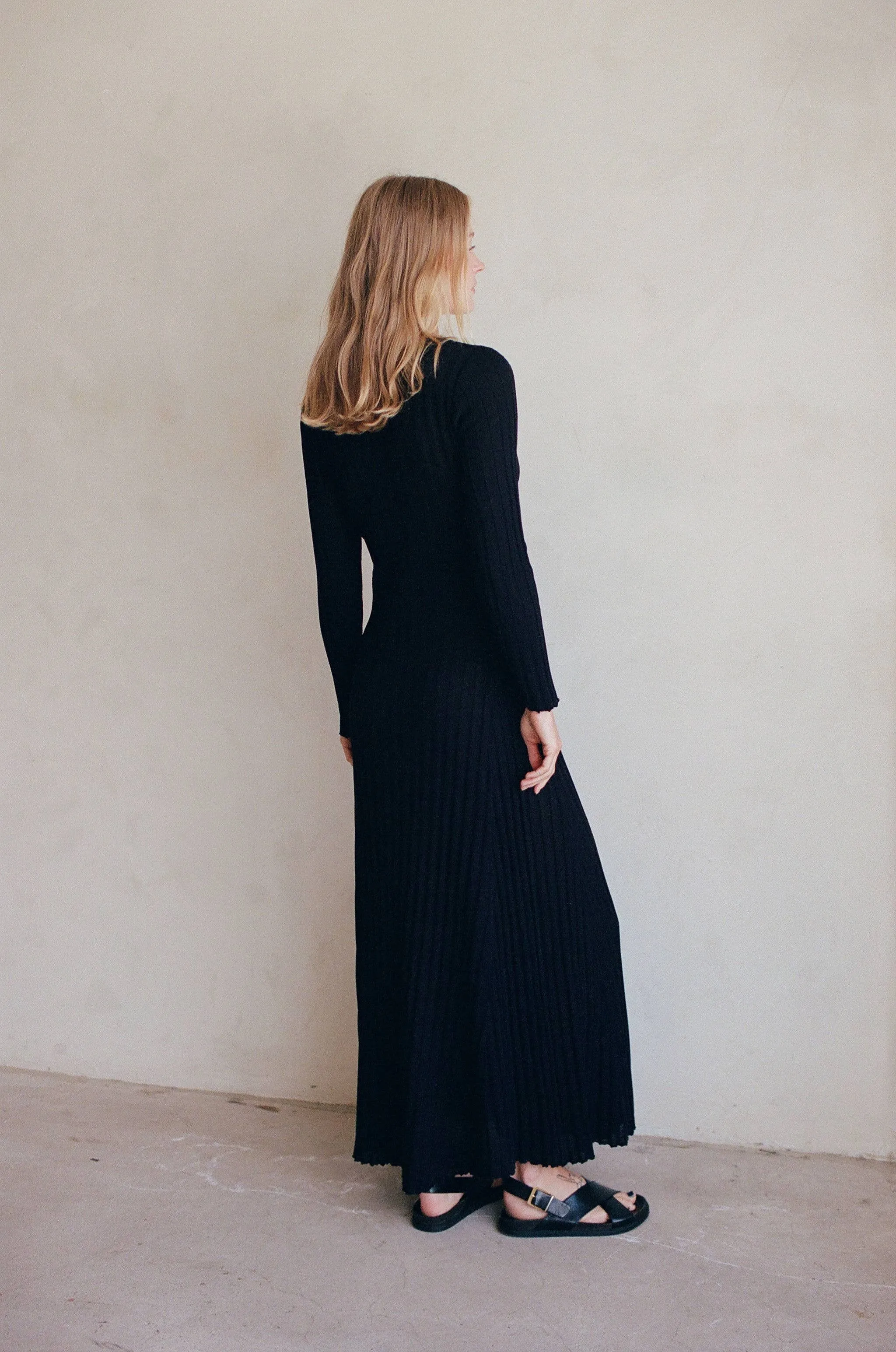 Mari Knit Dress - Black