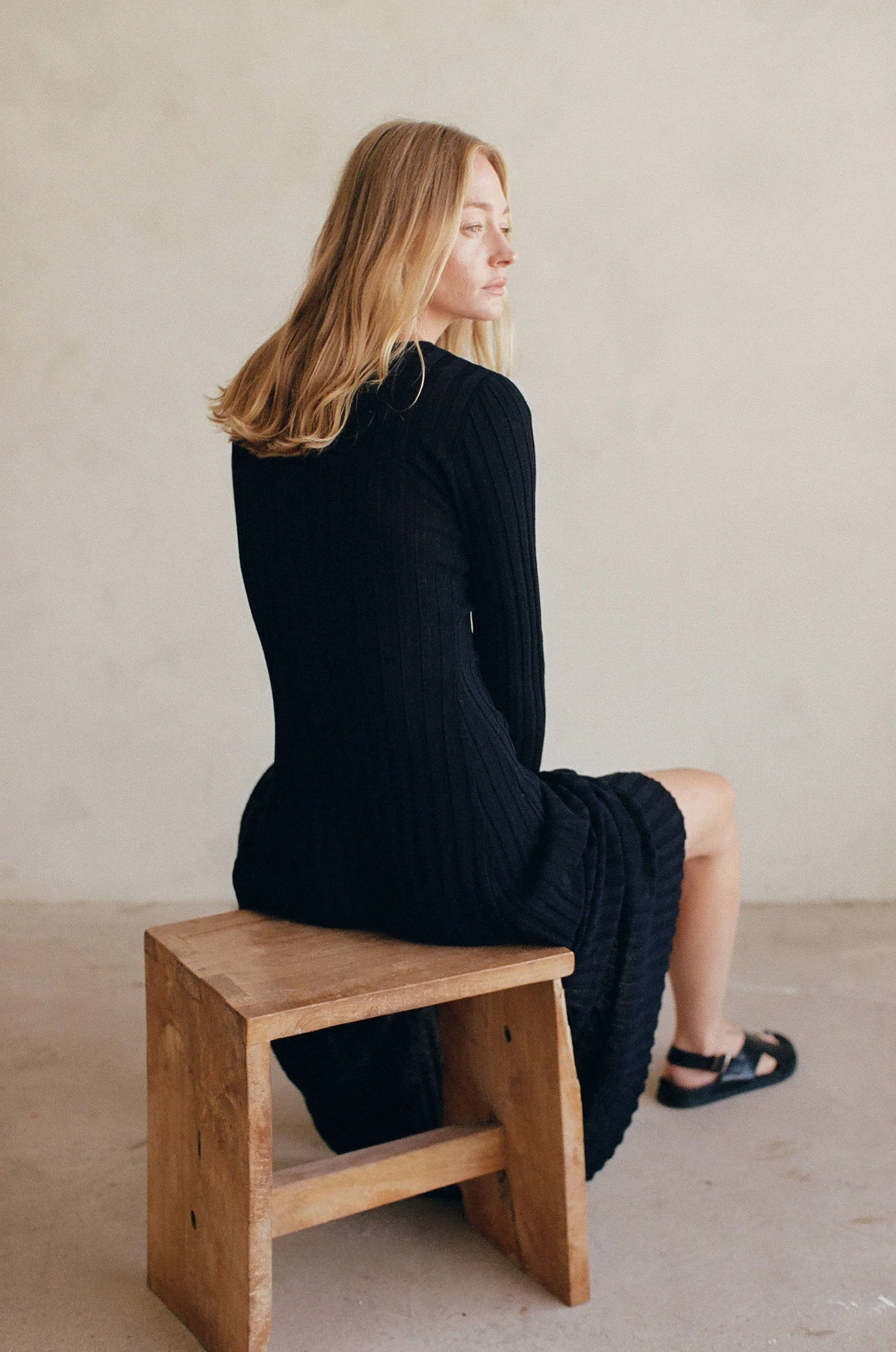 Mari Knit Dress - Black