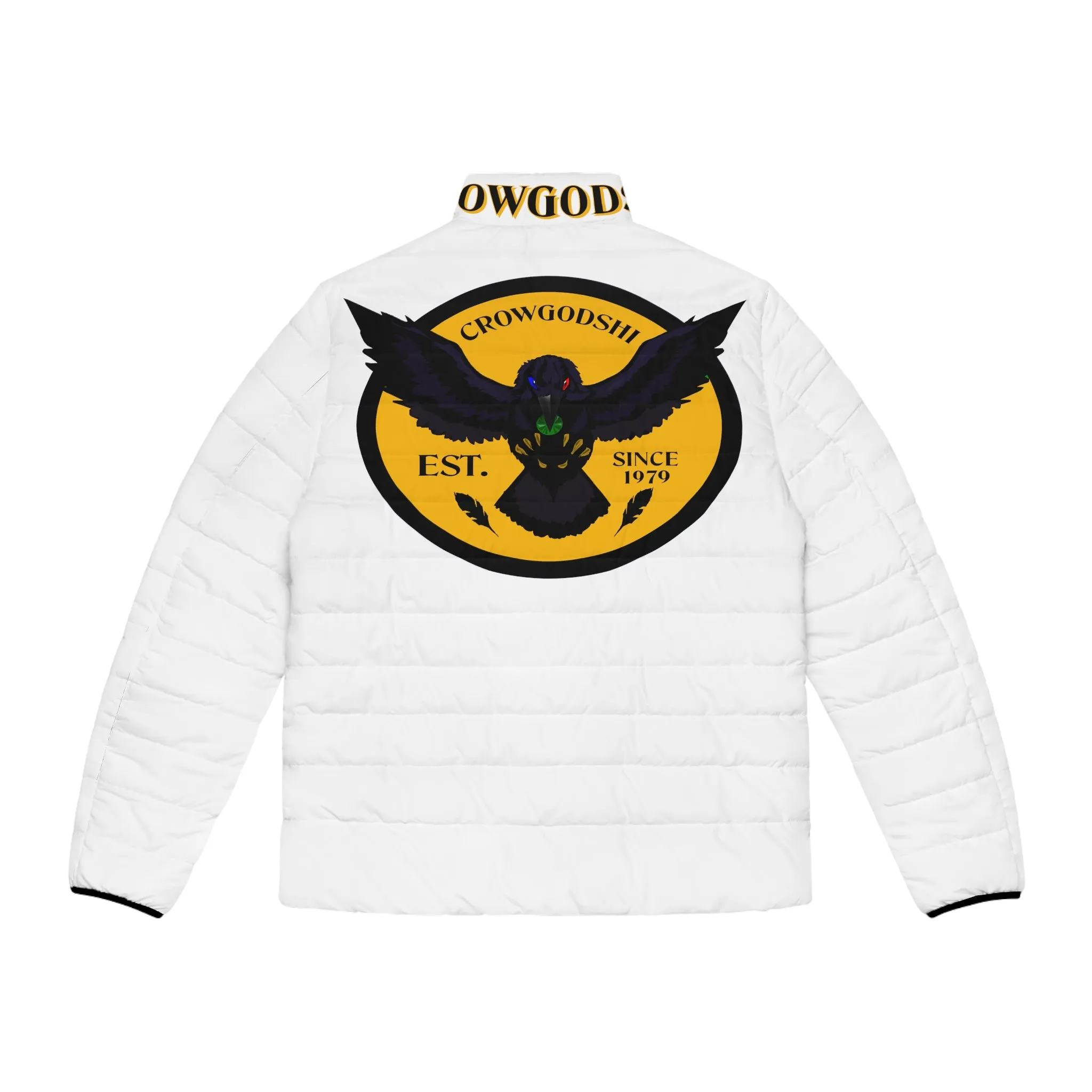 Men's 3rd GEN Puffer Jacket, WHITE W/ GOLD LOGO