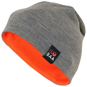 Merino 230 Beanie (Charcoal/Orange)