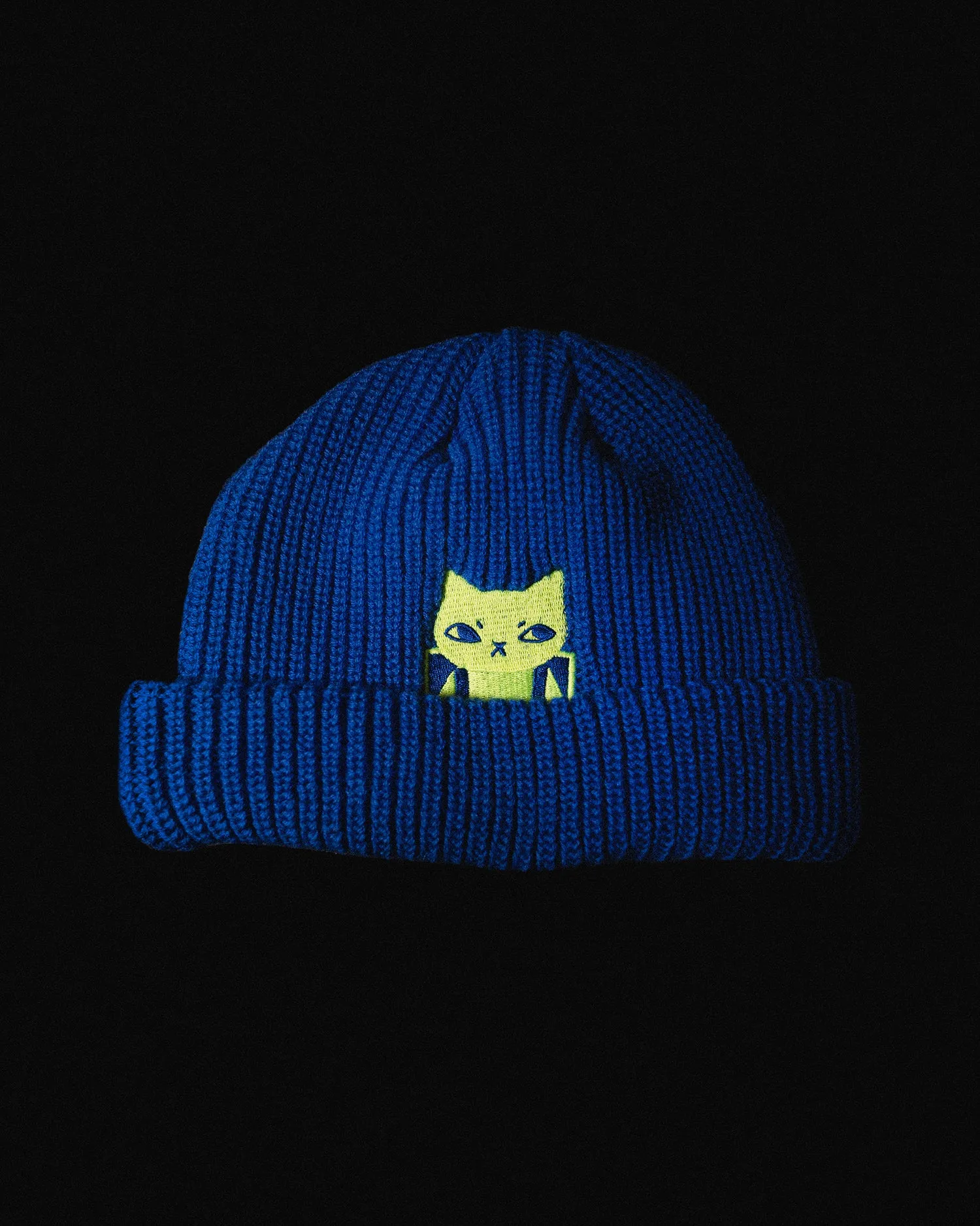 Merino Wool Fisherman Beanie /// Crashpad Mao /// Blue