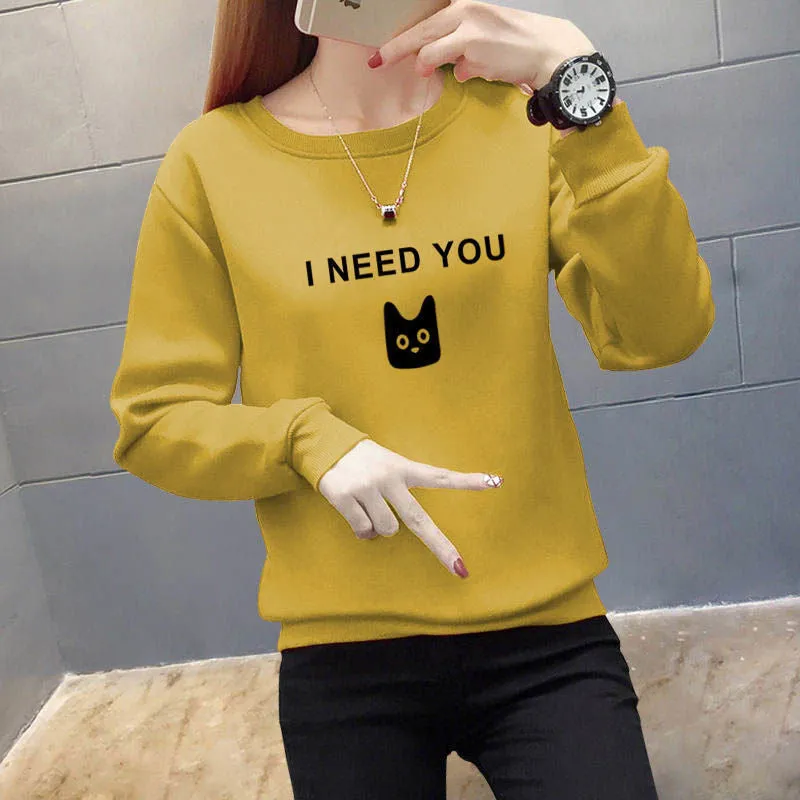 METAVERSMALL Cotton-containing thin sweater women's New spring and autumn Korean version of the new loose large-size top, fat mm pullover jacket tide