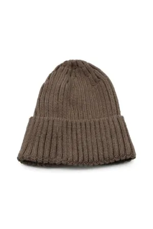 MIA WOOL BLEND BEANIE IN LATTE