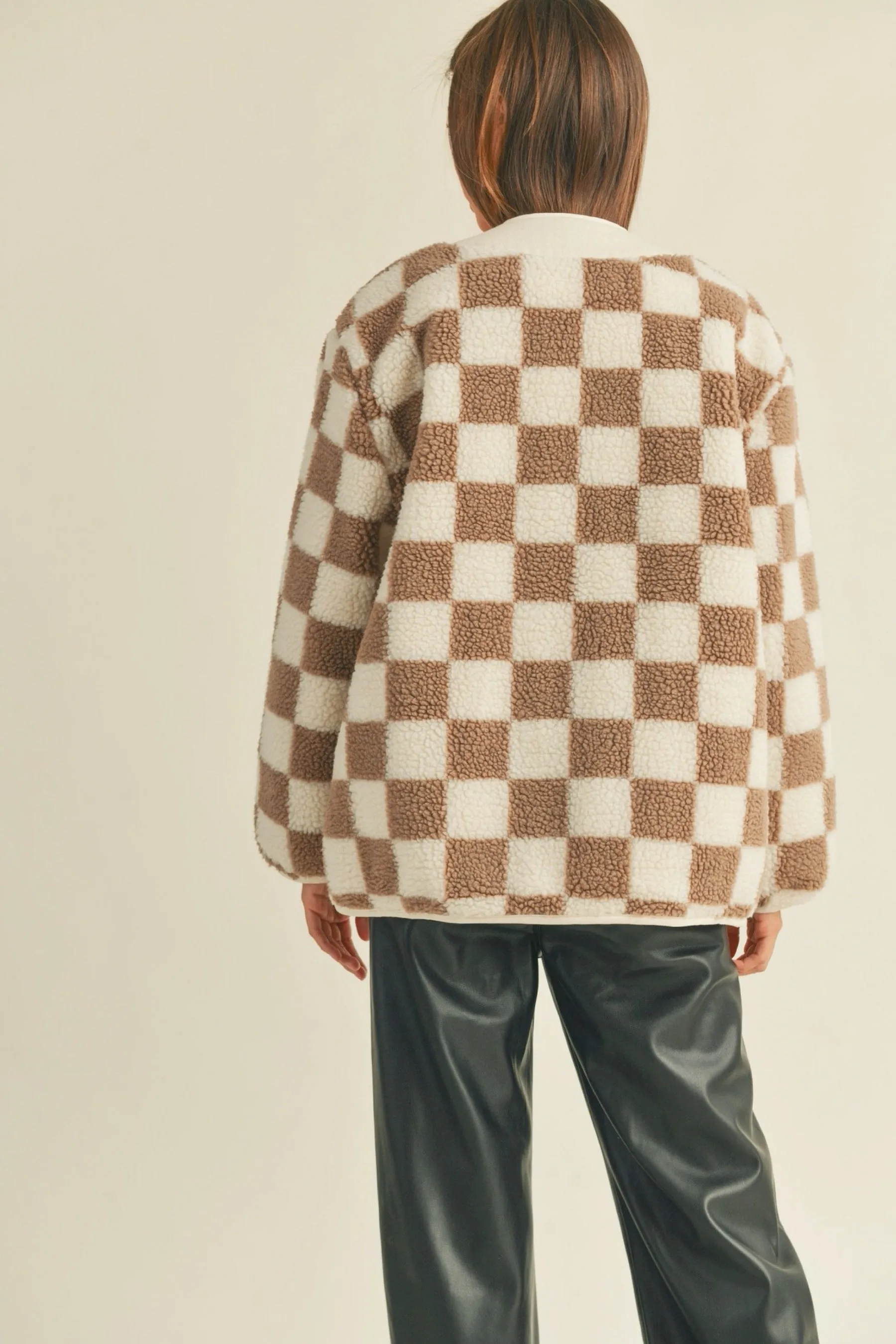 Mocha Checker Jacket