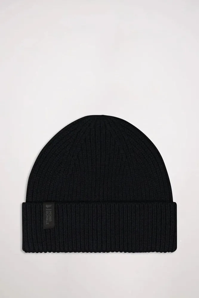 Mons Royale Fjord Merino Beanie - Black