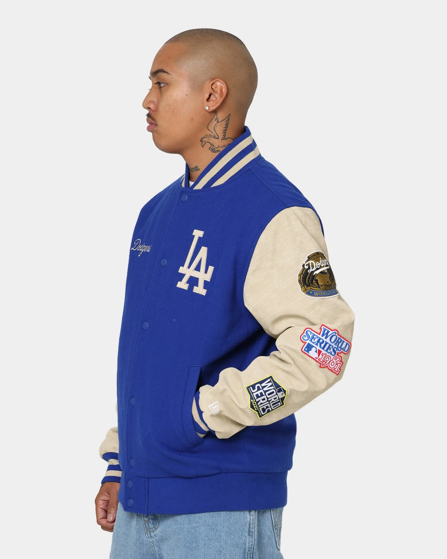 New Era Los Angeles Dodgers MLB World Series Varsity Jacket Blue