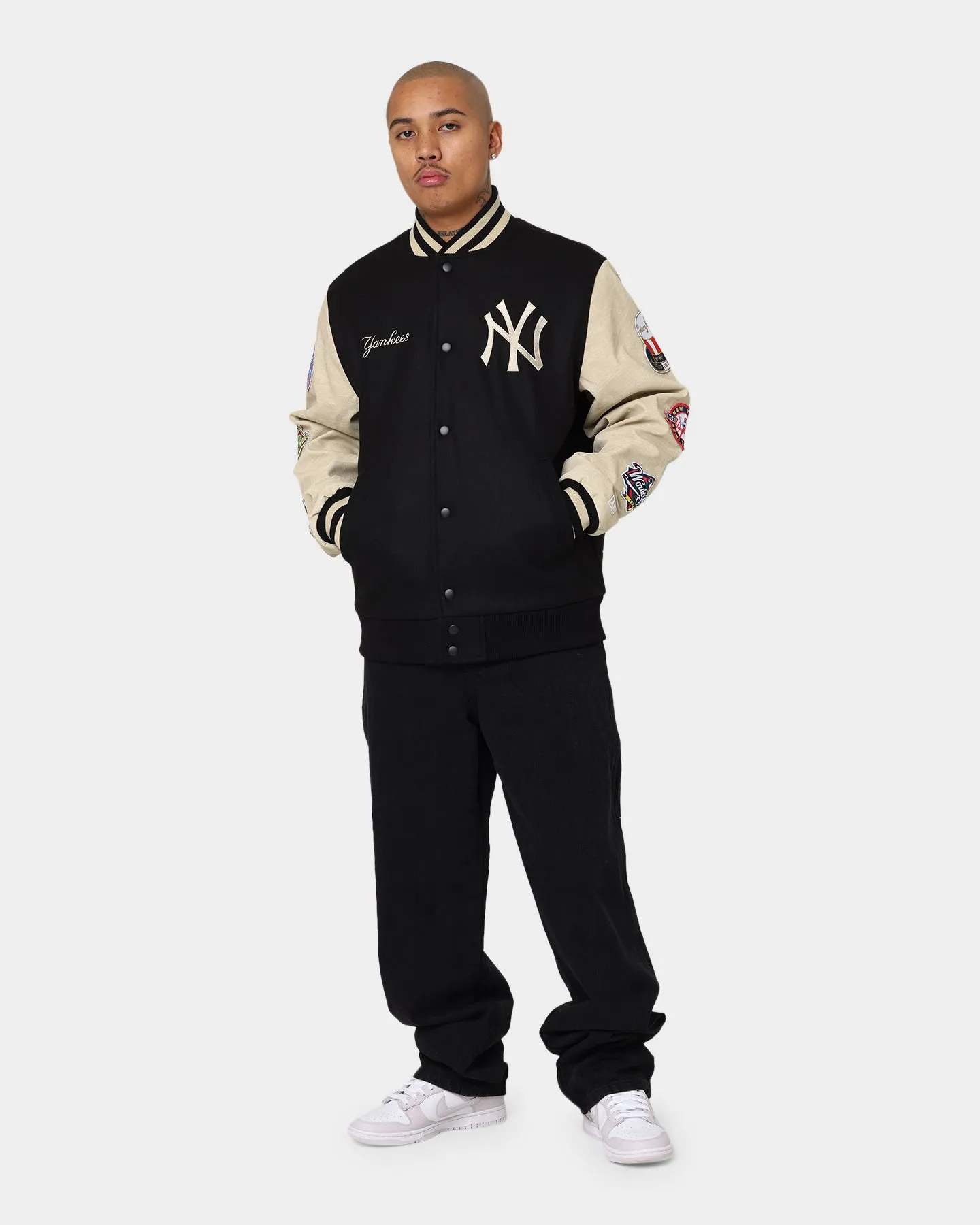 New Era New York Yankees MLB World Series Varsity Jacket Black