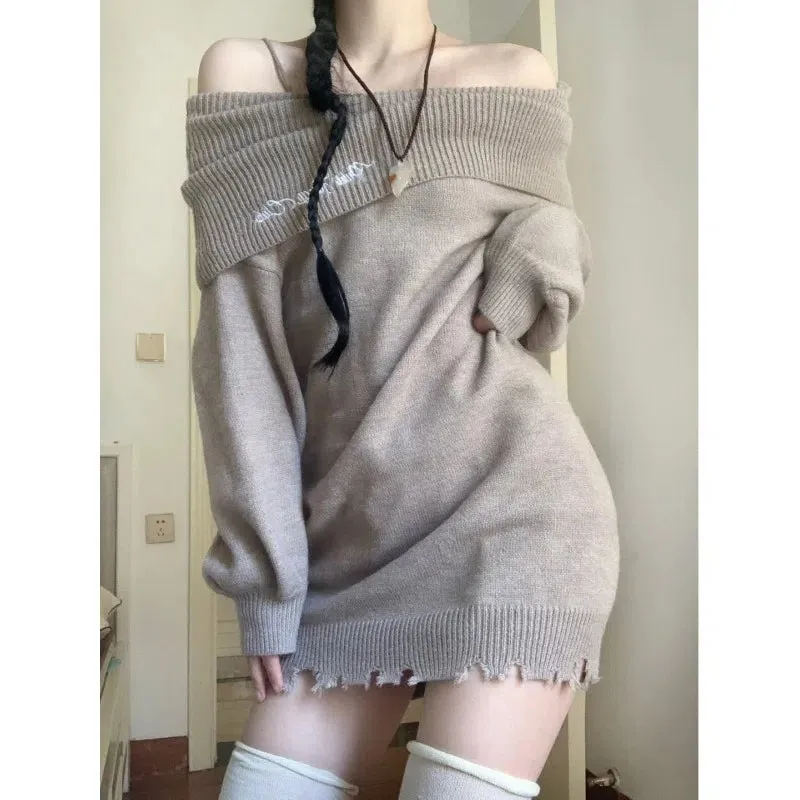 New spring autumn winter slim sweater bottoming dress