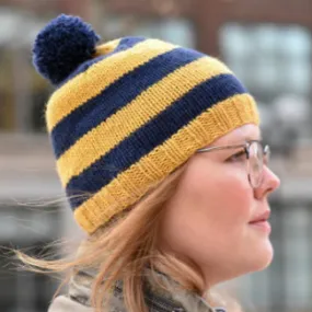 Next Step Knitting: “Basic Striped Beanie”  — January 2025