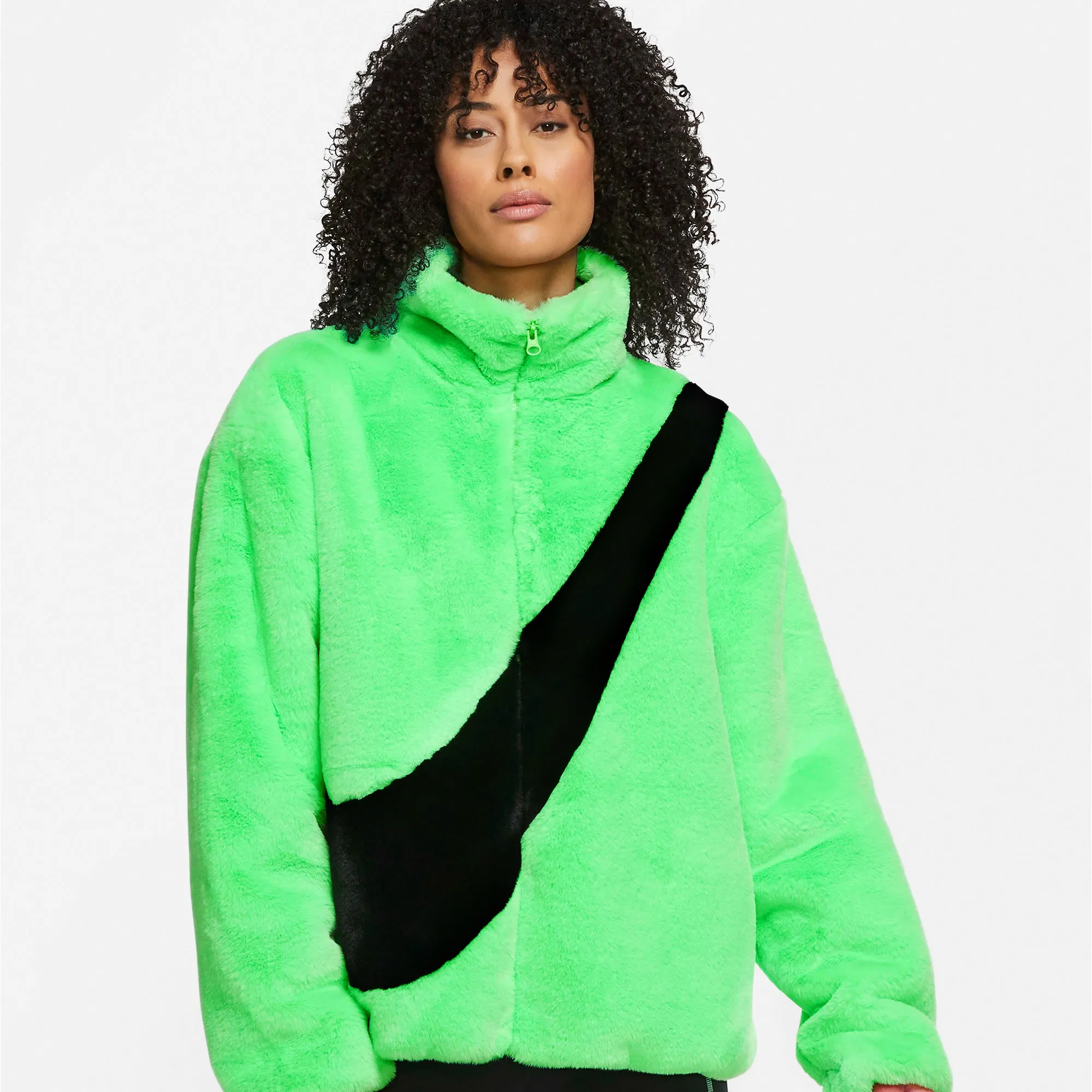 Nike Women Faux Fur Jacket