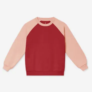 Oh-So Cosy Sweater Colorblocking I Pomegranate