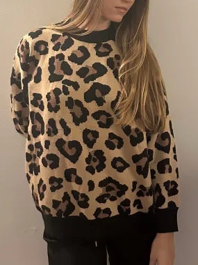 One size Leopard Jumper