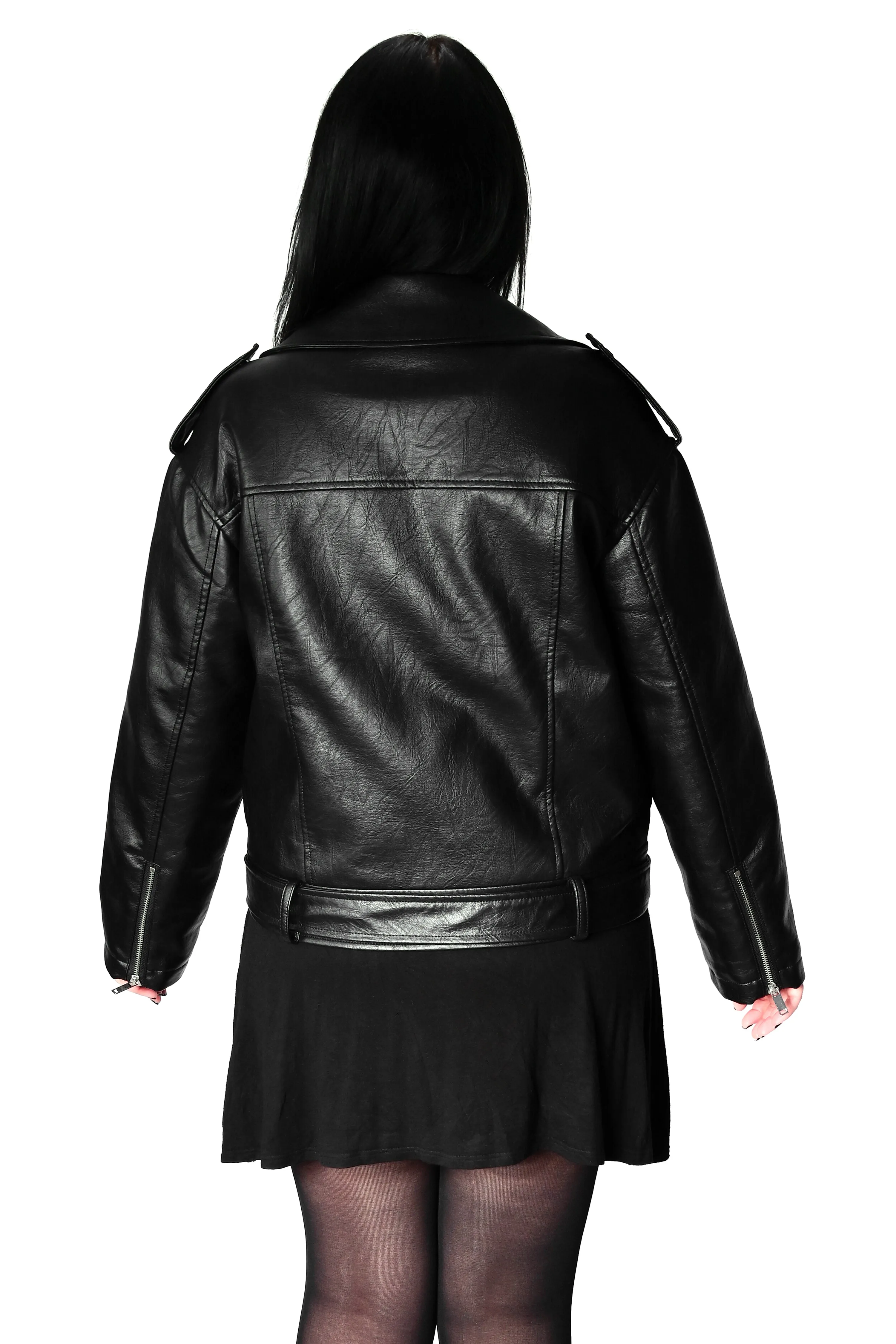 Oversized Unisex Moto Jacket