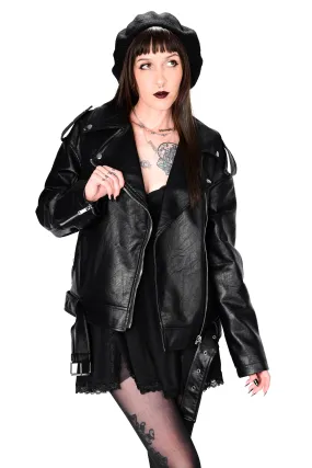 Oversized Unisex Moto Jacket