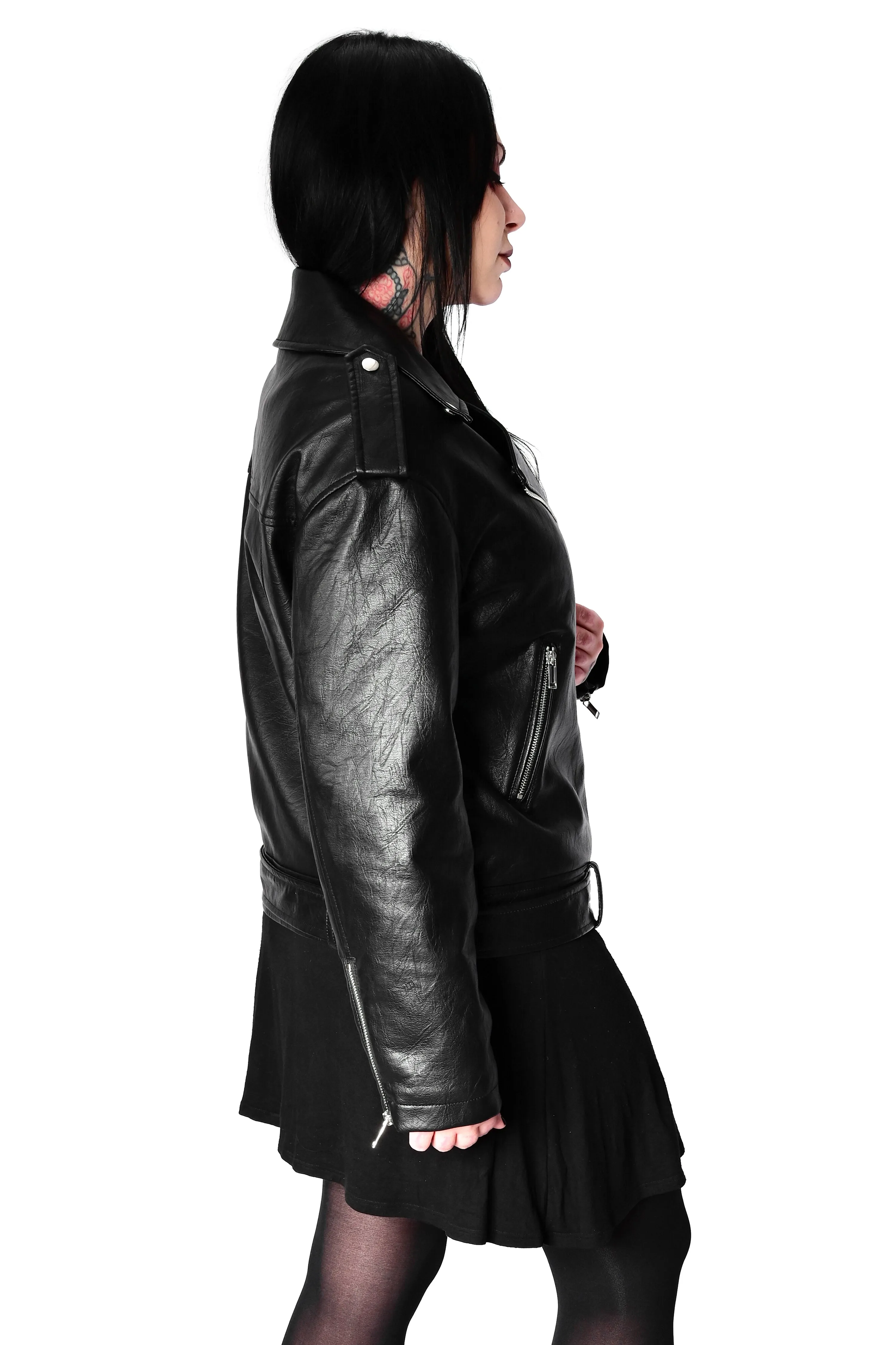 Oversized Unisex Moto Jacket