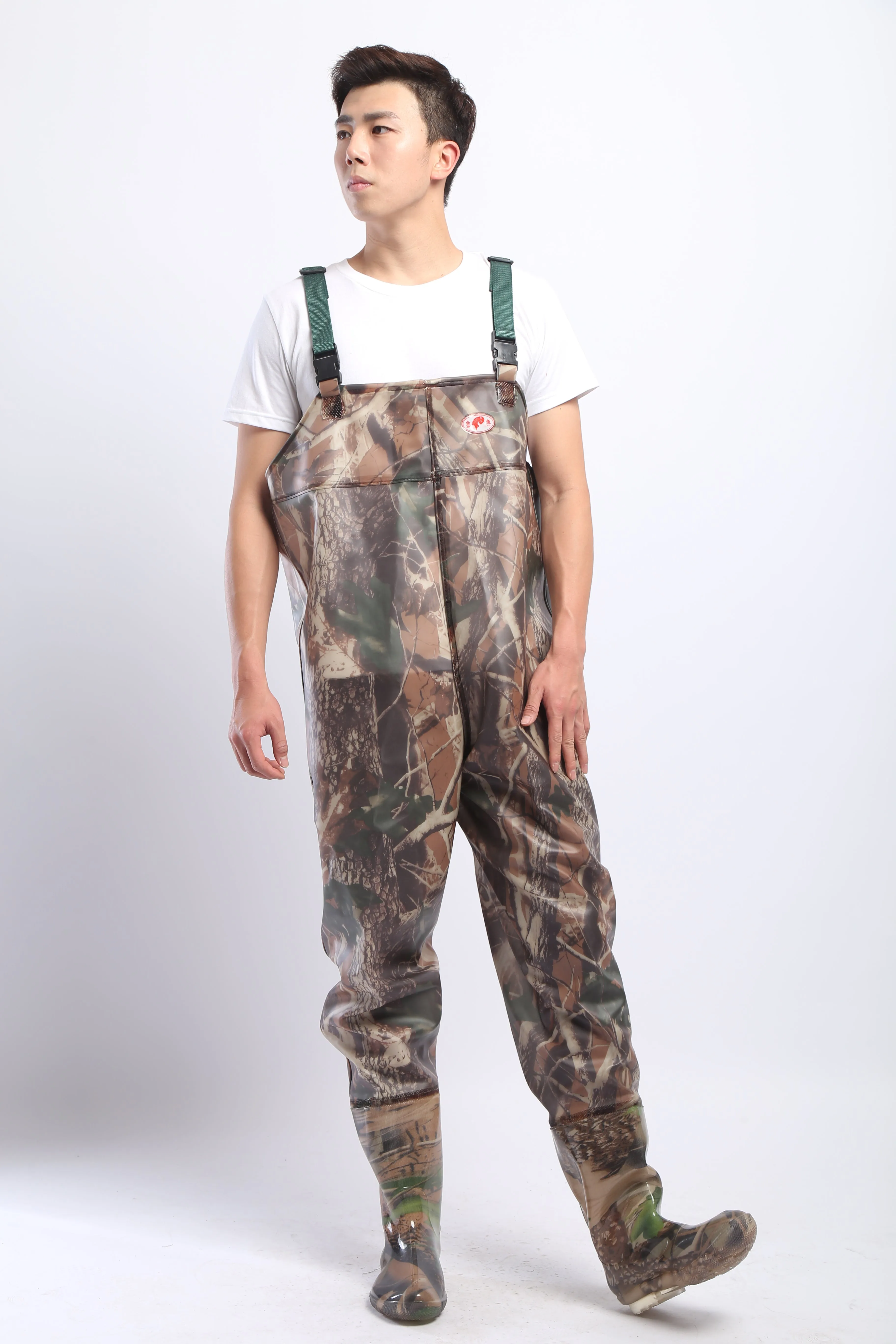 PVC Fishing & Hunting Lightweight Chest Waders-Size:44