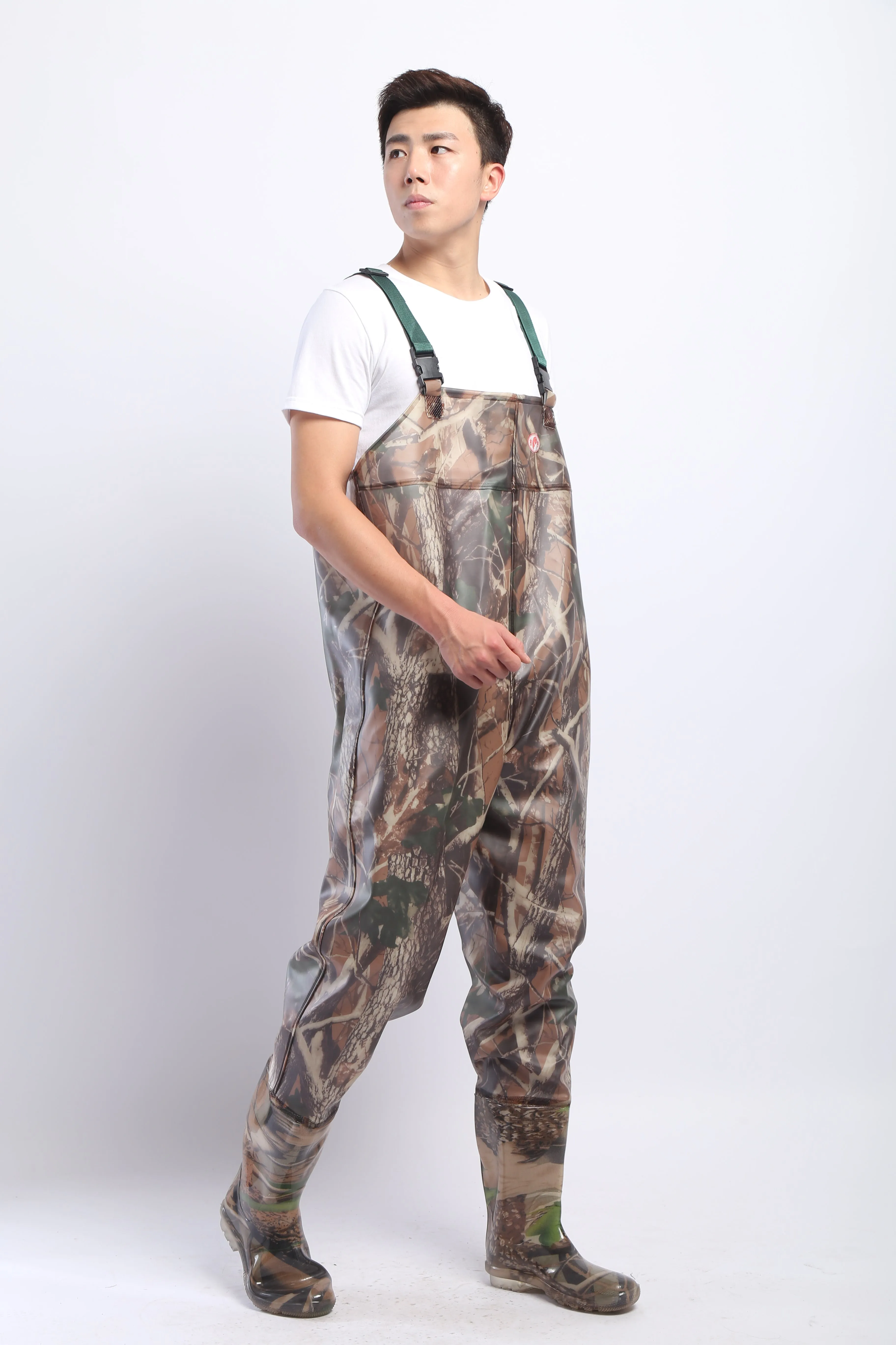 PVC Fishing & Hunting Lightweight Chest Waders-Size:44