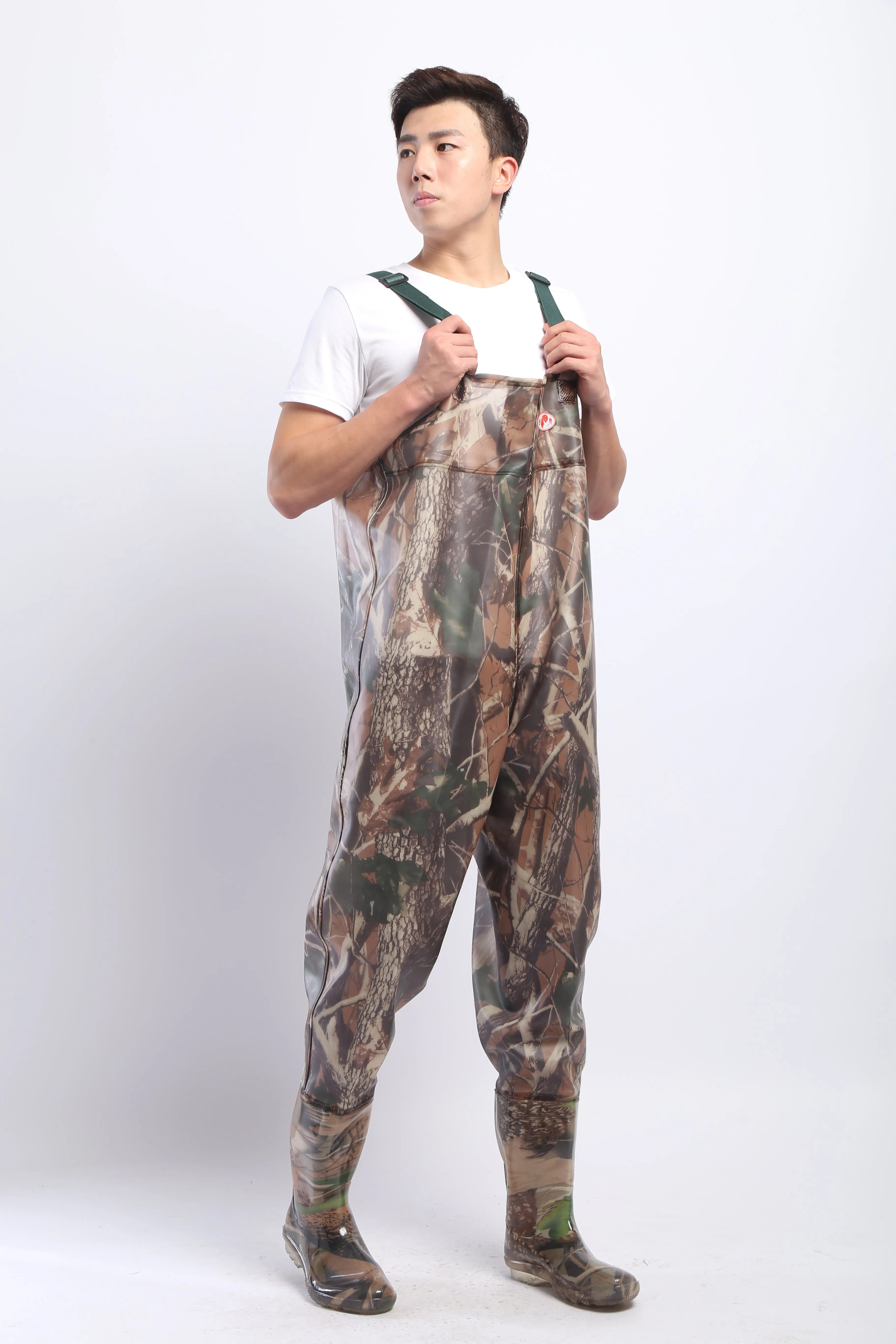 PVC Fishing & Hunting Lightweight Chest Waders-Size:44