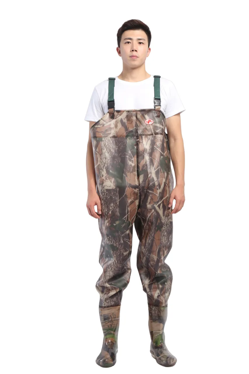 PVC Fishing & Hunting Lightweight Chest Waders-Size:44