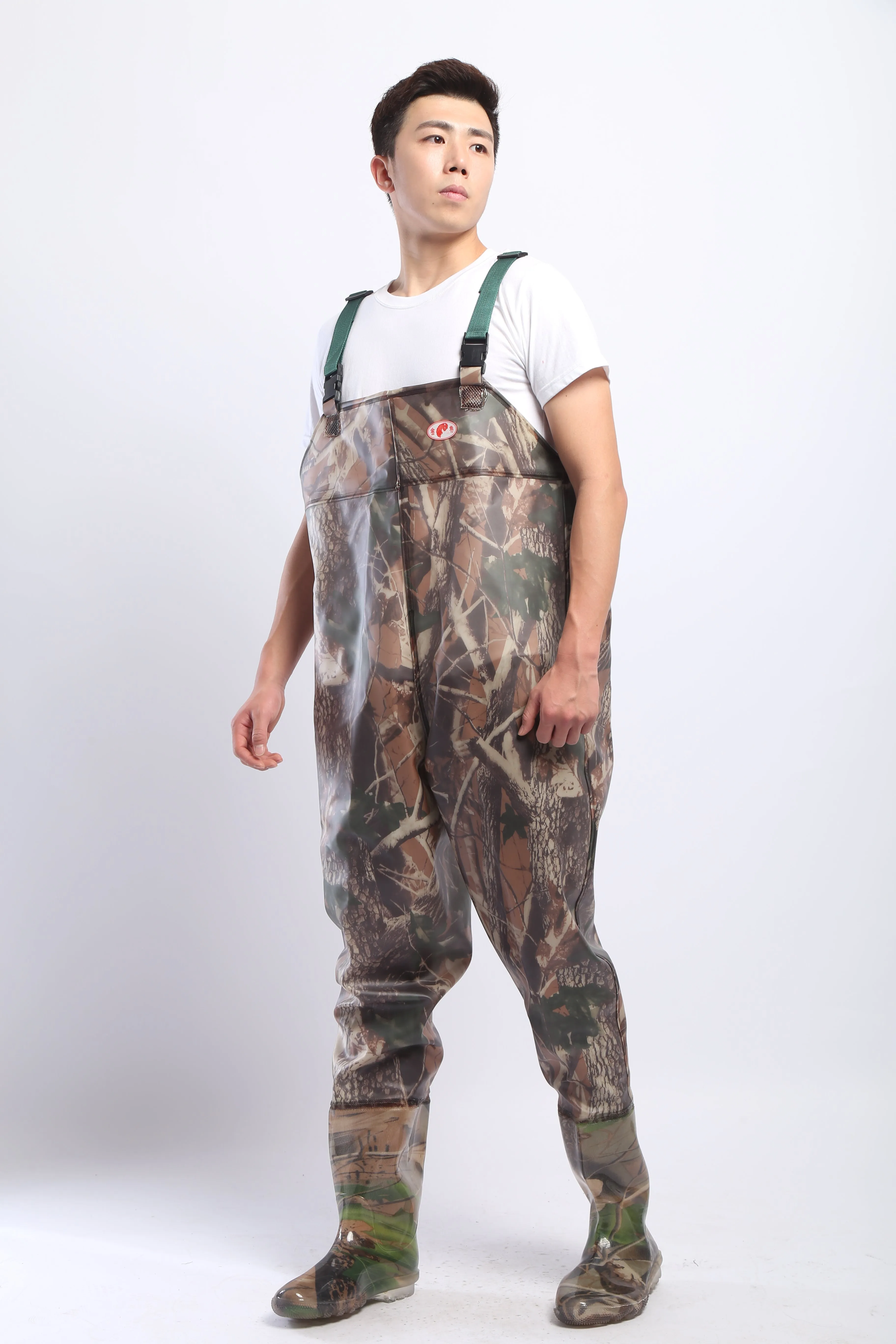 PVC Fishing & Hunting Lightweight Chest Waders-Size:44