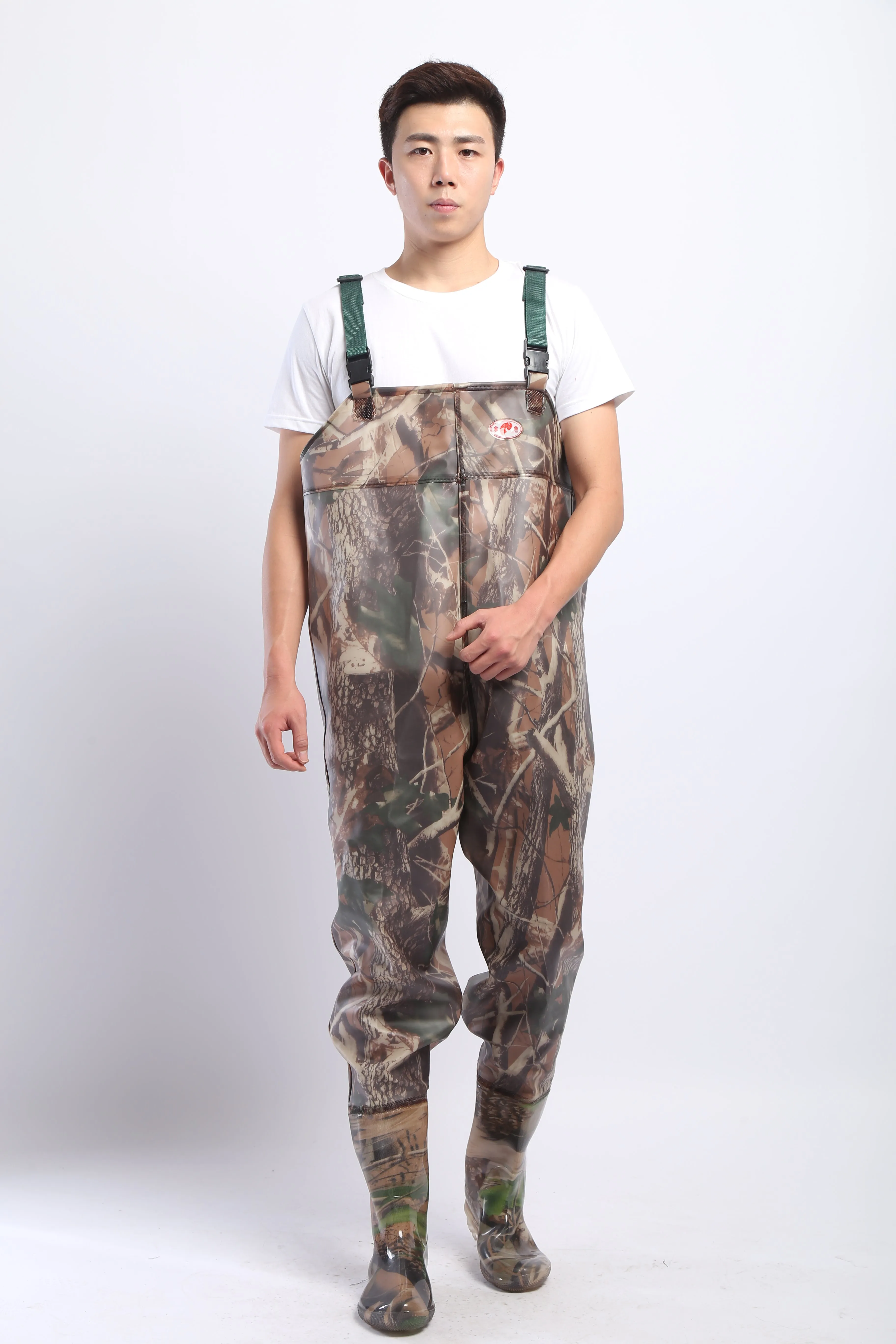 PVC Fishing & Hunting Lightweight Chest Waders-Size:44