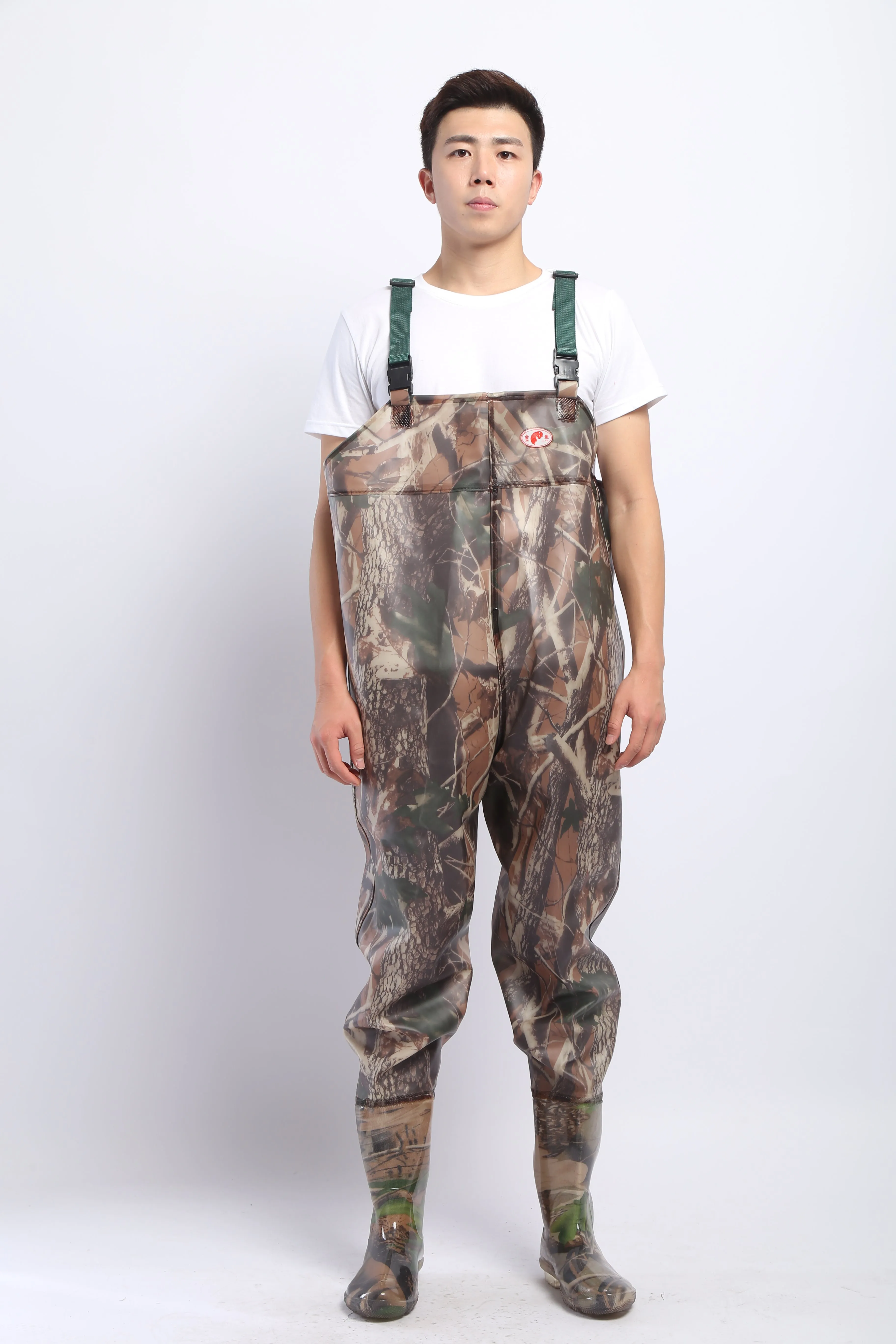 PVC Fishing & Hunting Lightweight Chest Waders-Size:44