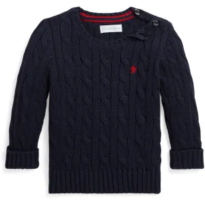 Ralph Lauren Baby Rl Navy Cable Sweater