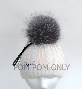 RARE! BLUE FROST Fox Pompom! Fox Fur Pom-Pom, Unique Fox Pom Pom, Fur Pom Pom, Real Fur, Pom Pom for Hat, Knitted, Children, Cap, Beanie