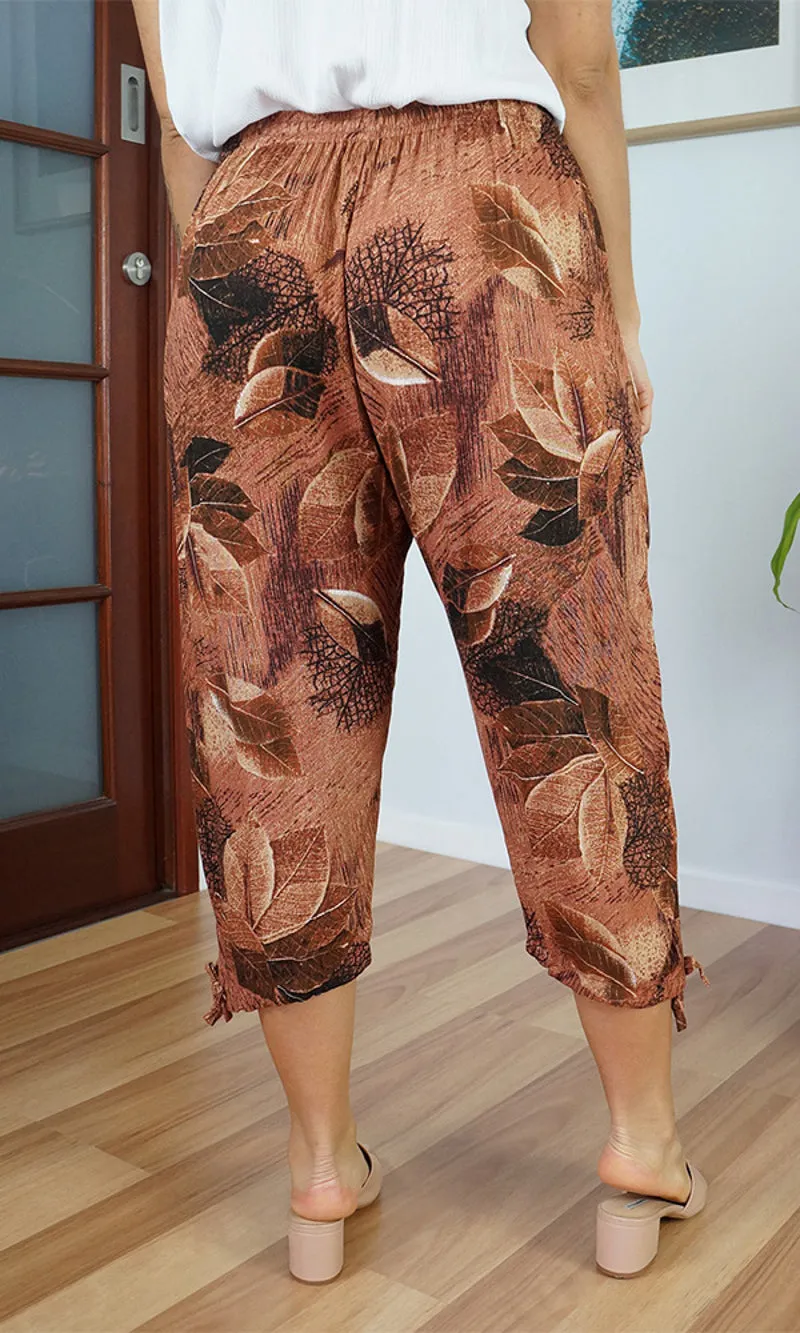 Rayon Pant 3/4 Paintbrush, More Colours