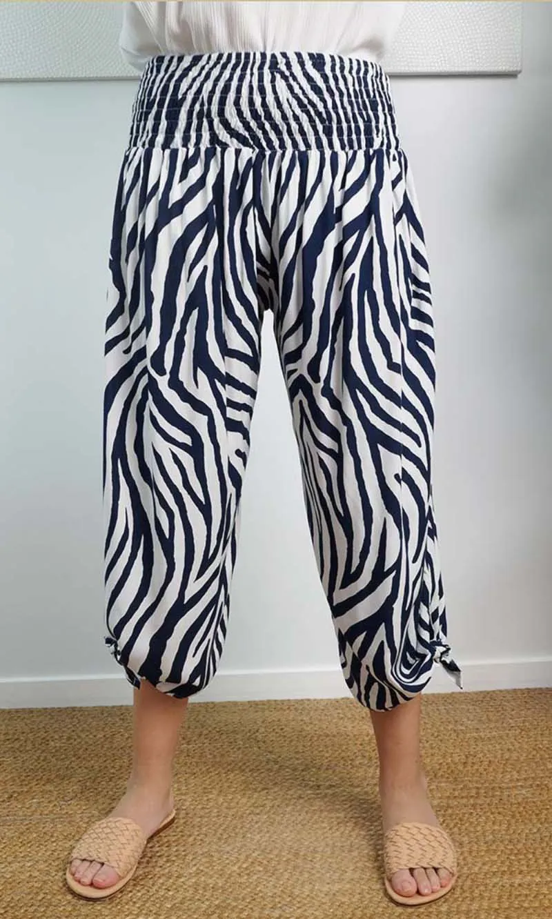 Rayon Pant Bazzar 3/4 Small Zebra