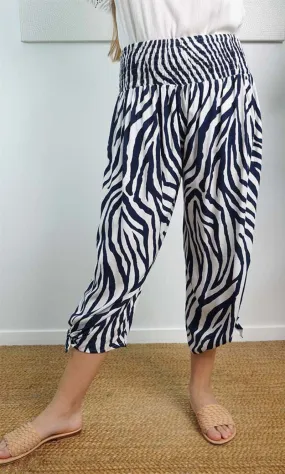 Rayon Pant Bazzar 3/4 Small Zebra