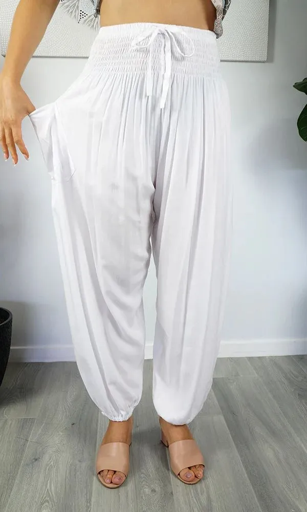 Rayon Pant Harem Plain, More Colours