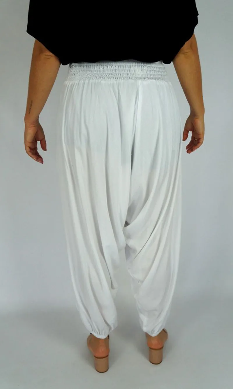 Rayon Pant Voodoo Plain White