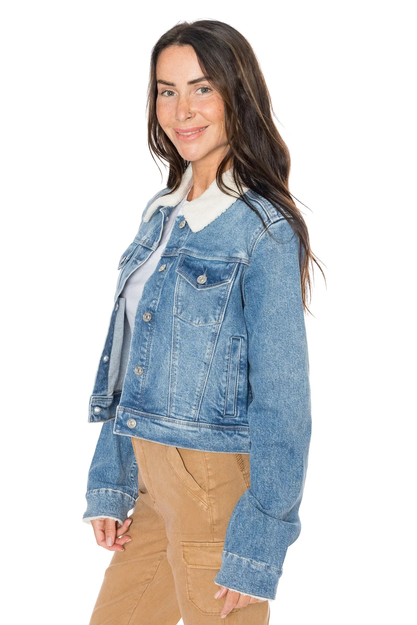 Relaxed Vivienne Jacket in Valerie Distressed