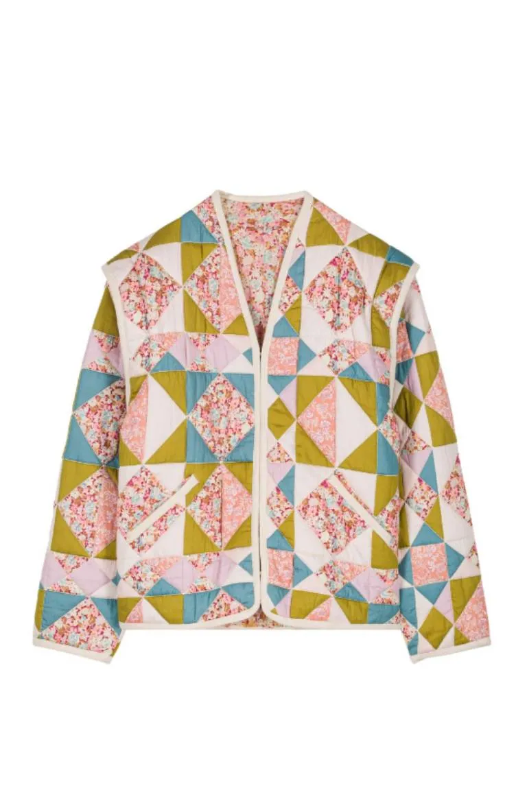 Reversible Jacket Neliana Patch-Sweet-Pastel