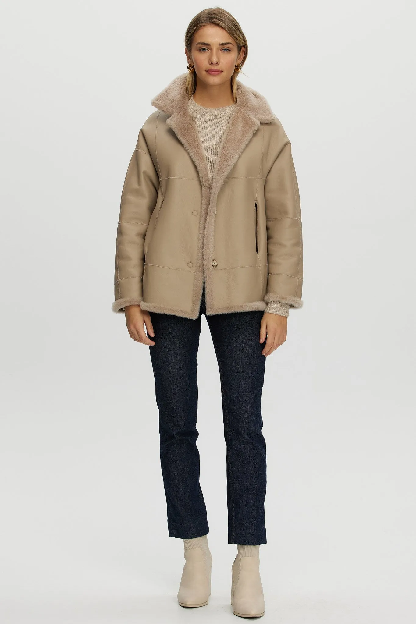 Reversible Shearling Lamb Jacket