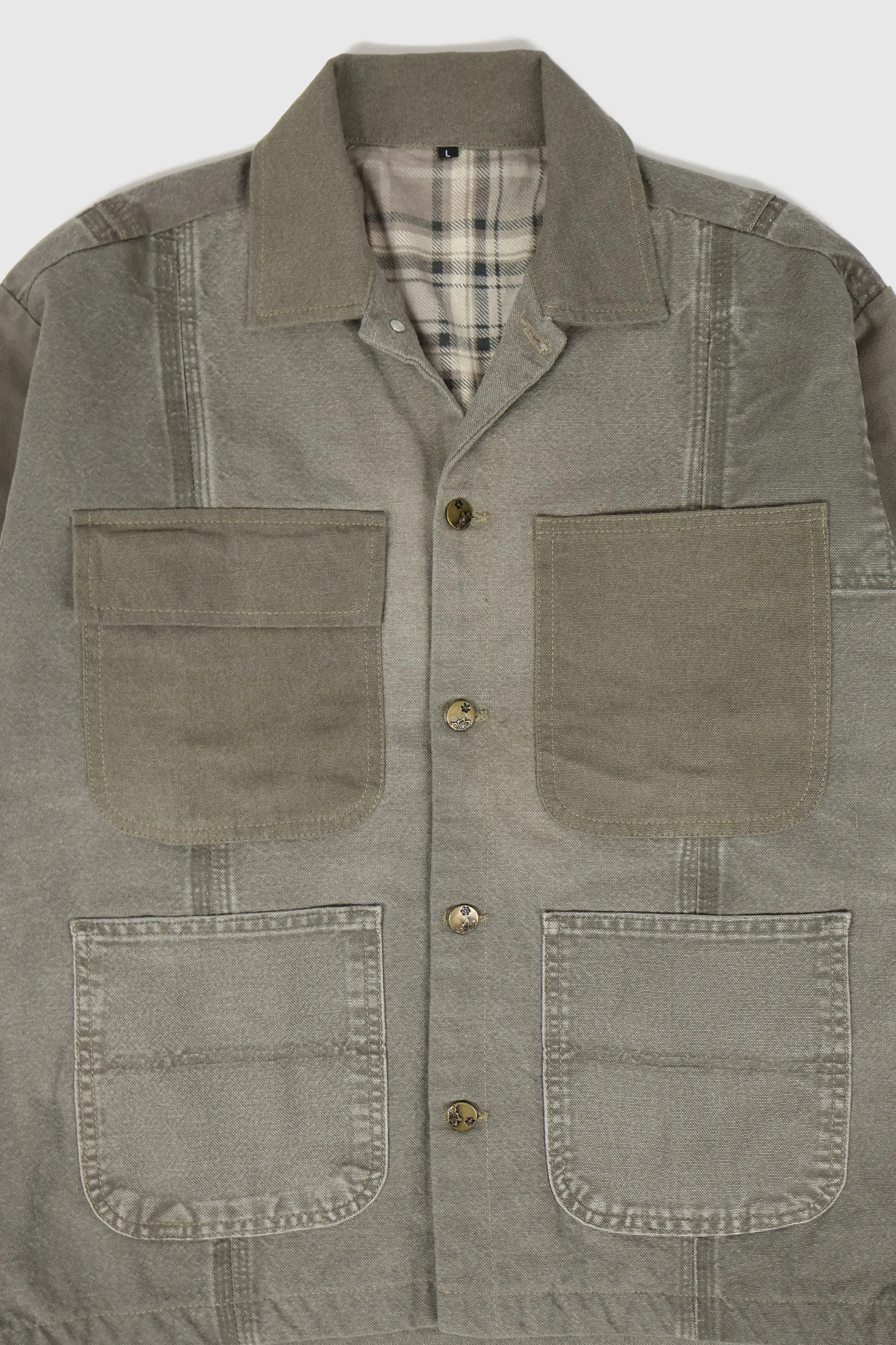 Reworked Workwear Button-Down Jacket 02