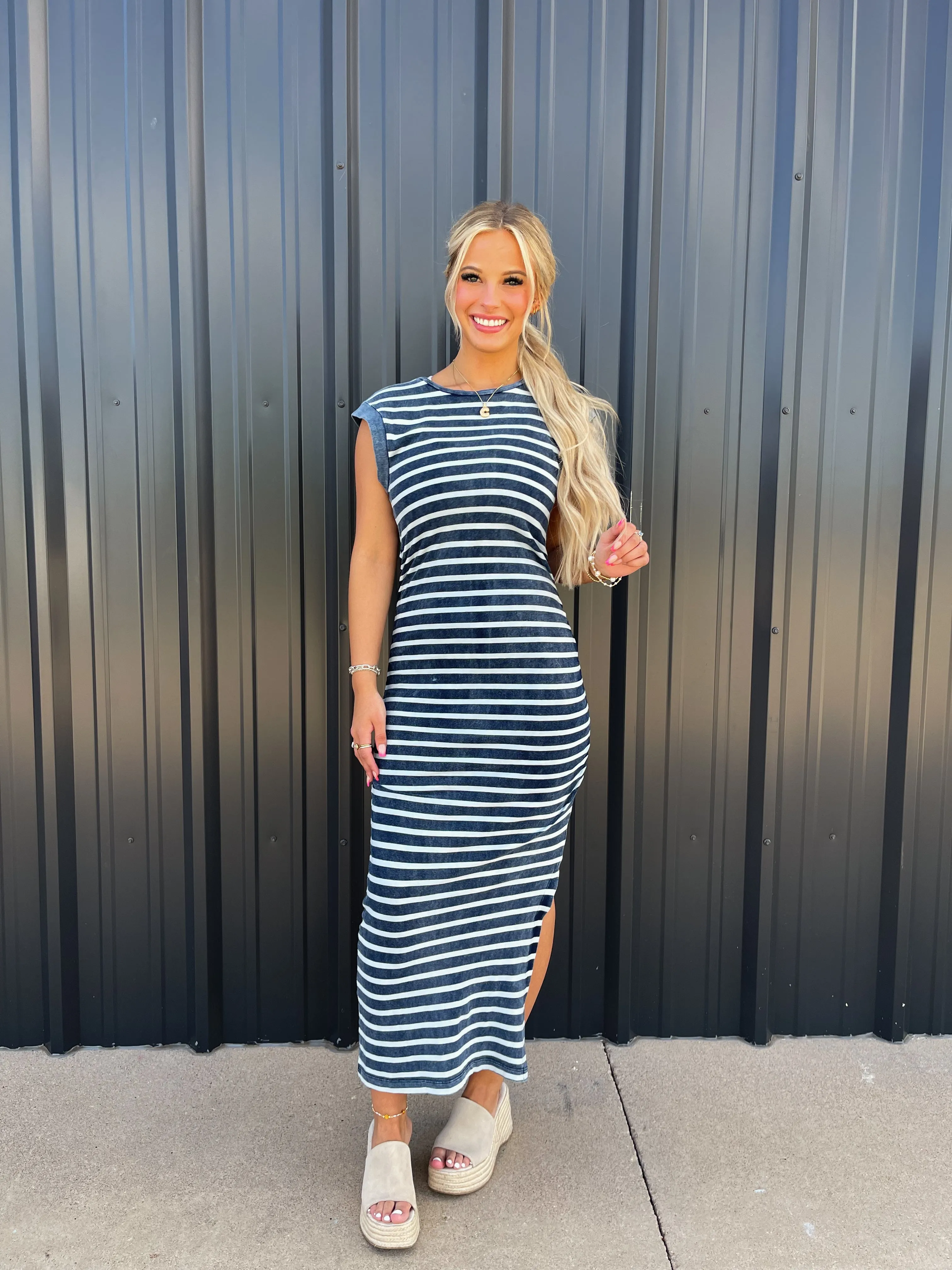 Rosie Stripped Maxi Dress