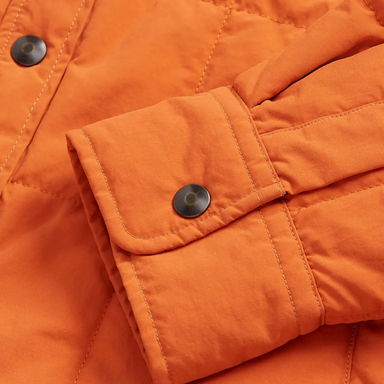 RRL by Ralph Lauren Quilted Shirt Jacket Outdoor Orange