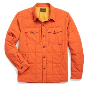 RRL by Ralph Lauren Quilted Shirt Jacket Outdoor Orange