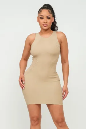 Sabina Knit dress (Nude)