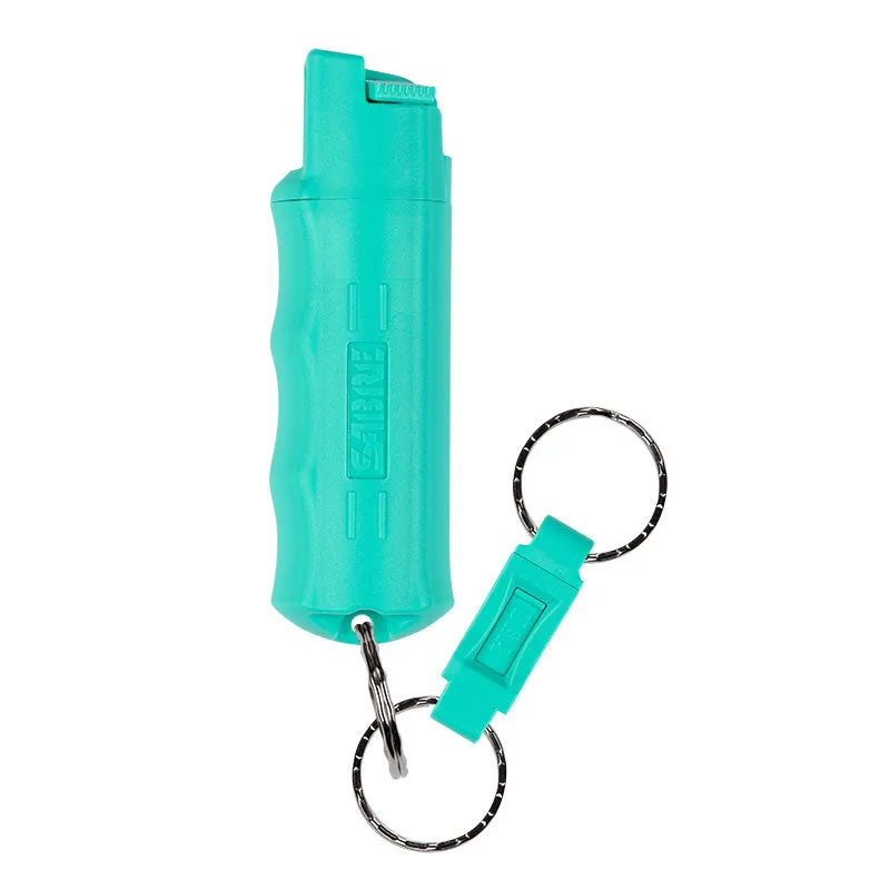 SABRE RED Pepper Spray Keychain with Quick Release Key Ring - Mint