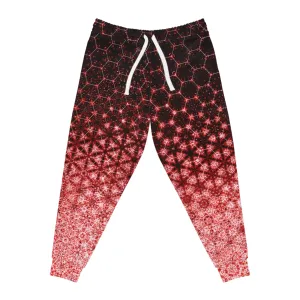 Sacred Geometry Meta Zen Red Unisex Joggers - All-Over Print Sublimation - Unique Spiritual Design